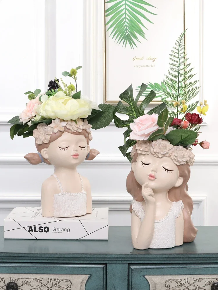 

Nordic Fairy flower pot creative personality home small vase plant living room dried decoration