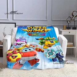 Cute cartoon Child Blanket Super Wings creative Flannel Fluffy Fleece Throw blanket Children Gift sheet Sofa Travel Camping