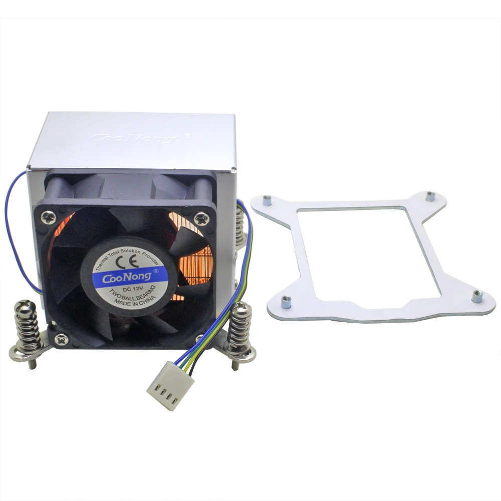 2U Server CPU Cooler Heatsink Cooling Fan For Intel Xeon LGA 1155 1156 1150 1151 Industrial computer workstation Active Cooling