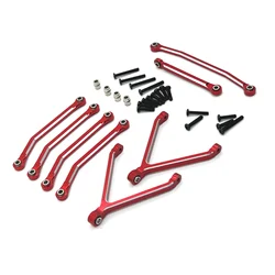 Kit de enlace de dirección de enlace fijo de eje de chasis de proceso CNC de actualización y reacondicionamiento de Metal para FMS 1/24 Xiaoqi FCX24 piezas de coche RC