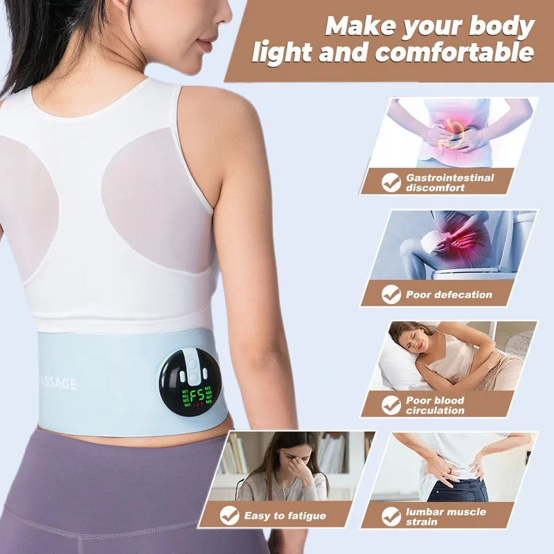 Waist  Body Massager Slimming Cellulite Massage Losing Weight Belly Slimming Belt Fat Burning Abdominal Heating Warm Palace