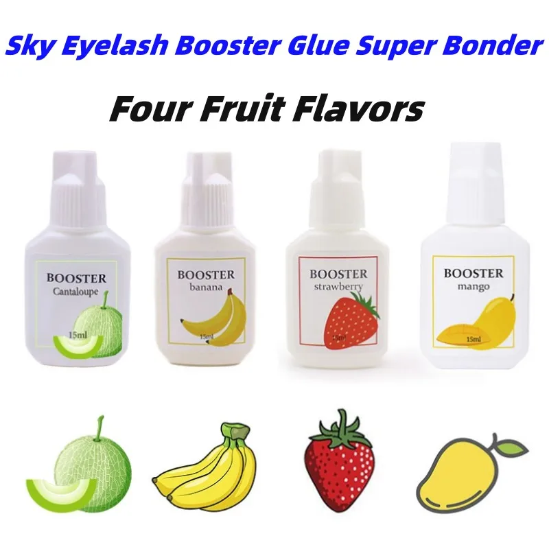 korea Sky Booster Primer Eyelash Glue Super Bonder Professional Grafting Lash Extension Glue Cantaloupe Strawberry Banana Mango