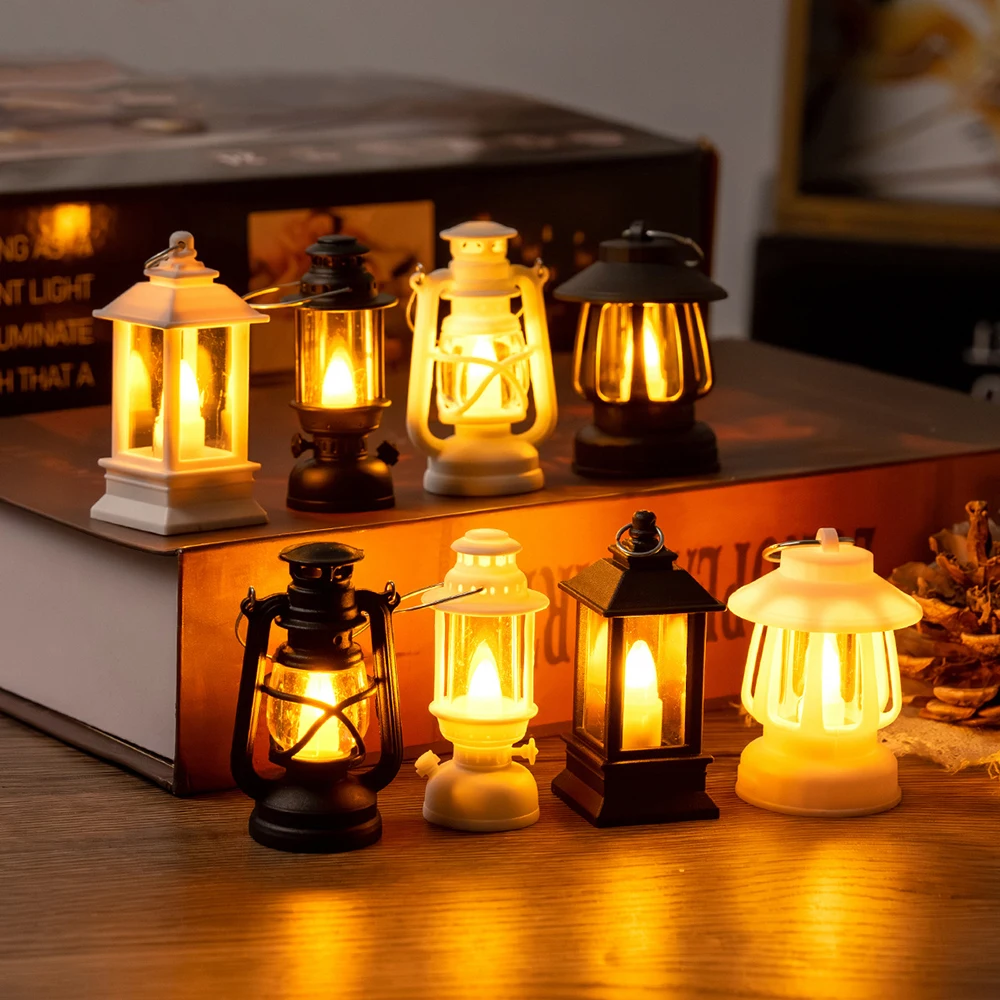 Kids Outdoor Cubby House - Mini led retro brilhante pônei lanterna