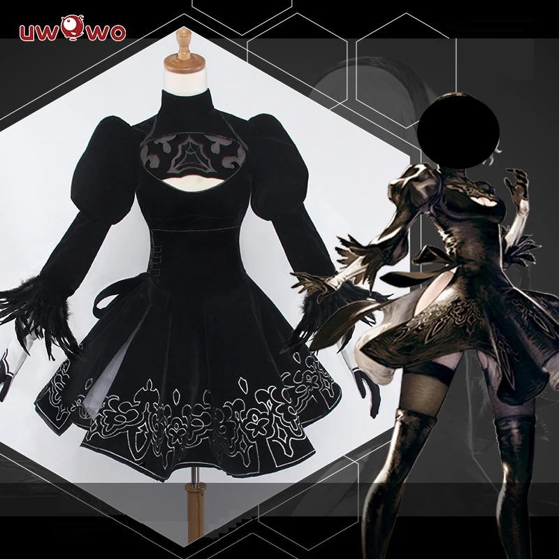 Op Voorraad Uwowo Nierr:Automataa Yorhaa 2b Cosplay Game Kostuum Luxueus No.2 Type B Basis 2b Nieuwe Op Maat Gemaakte Halloween-Kostuums