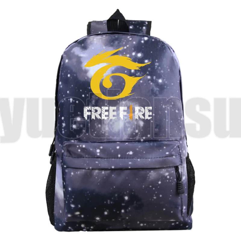 Fashion Free Fire Garena Backpack for School Teenagers Girls Boys Canvas Teenage Travel Cool Shoulder Bag College School Bookbag