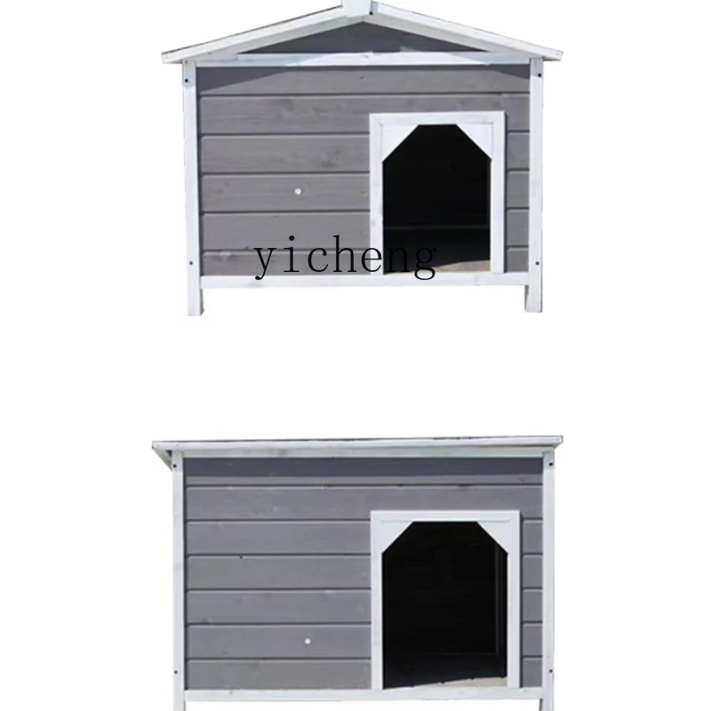 Xl Large Dog House Solid Wood Anti-Corrosion Rain-Proof Thermal Moisture-Proof Four Seasons Universal Dog House