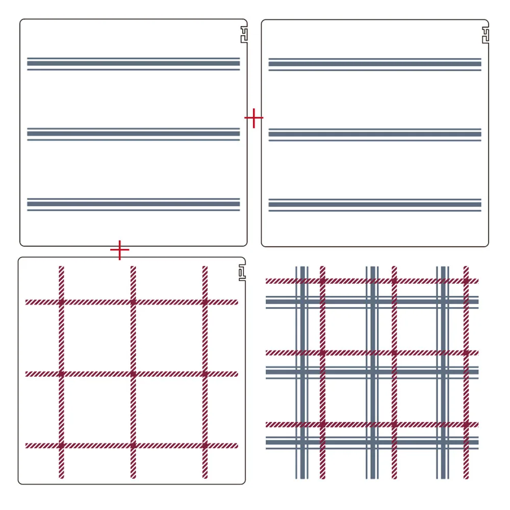 Stripe Grid Pattern Stencil, Background Template, Scrapbooking Embossing, DIY Card Craft, Decorative Texture, New, ST029, 2022