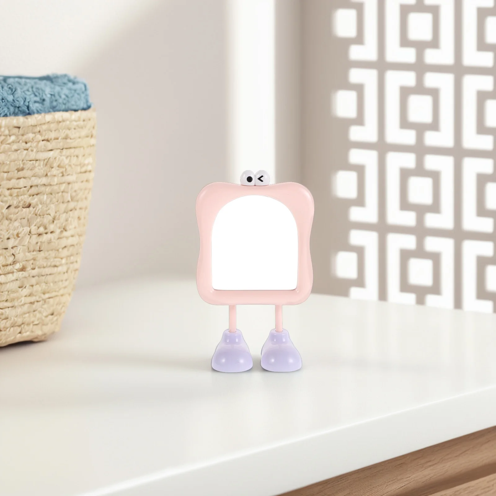 Petit miroir mignon pour décoration de bureau, miroir de maquillage Portable, réflexion haute définition, adapté au dortoir de bureau et