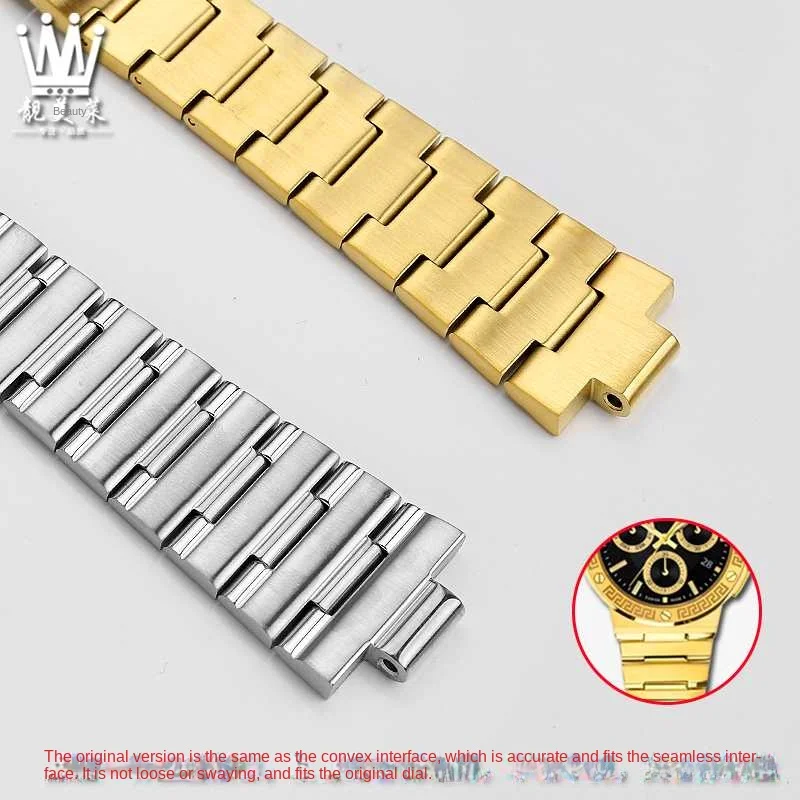High Quality stainless steel strap For  Versace GRECA series steel strap VE7G00123/223 stainless steel watch band