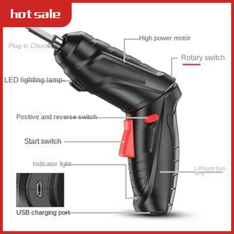 

A52I-Household Electric Screwdriver Rechargeable Cordless Impact Drill Mini Cordless Electric Drill Screwdriver Set