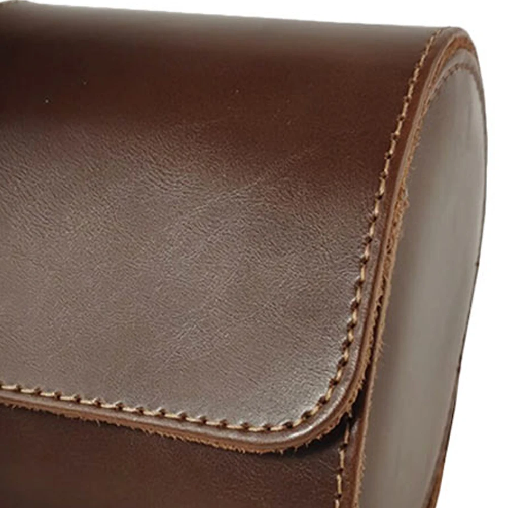 

1pc Watch Box Organizer Elegant Single Slot Storage Case for Jewelry Travel Portable Retro Style Cowhide Material