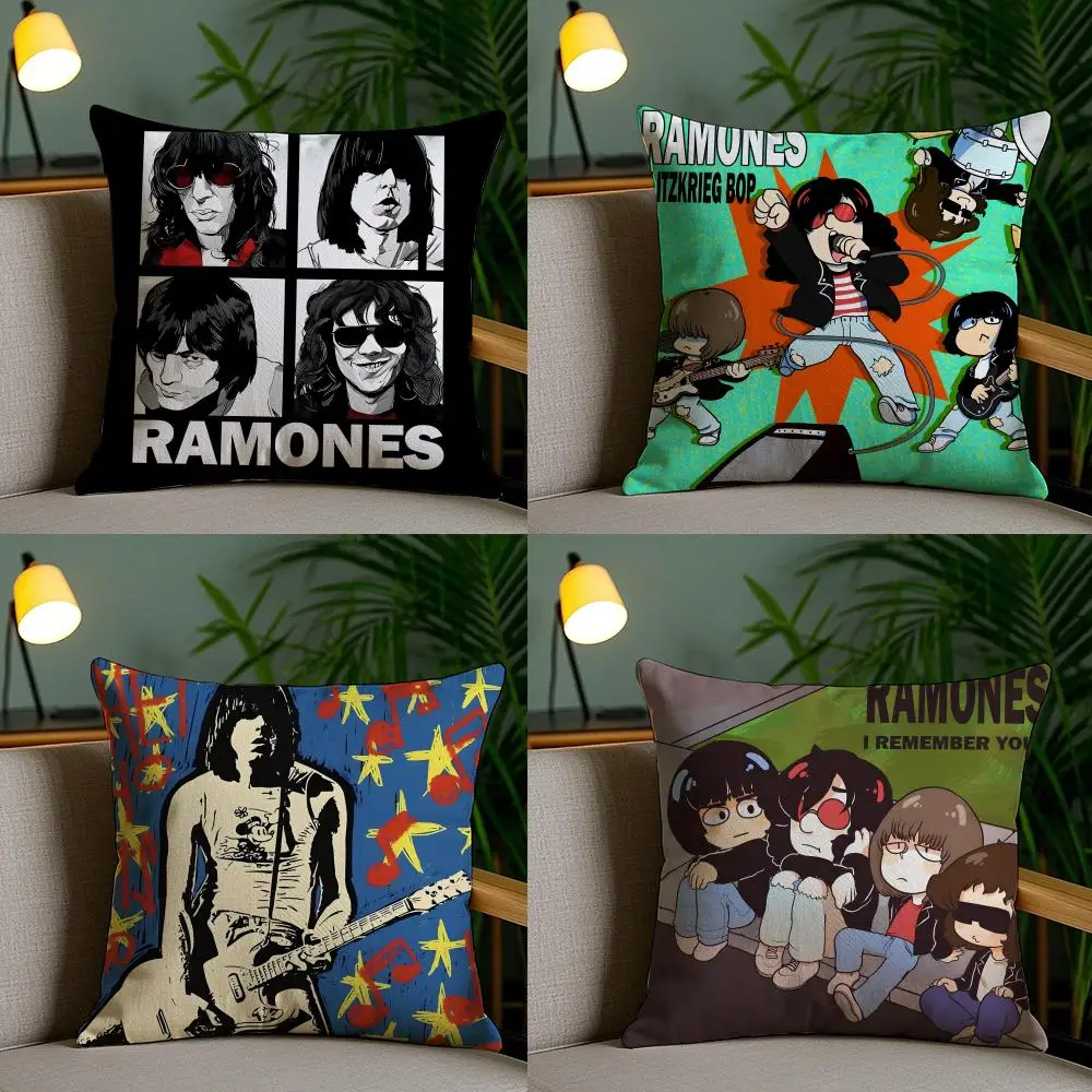 R-RamonesS BAND SINGER Pillow Case Cushion Cover Soft Washable Pillow Case Multi-Scene For Couch Bed Travel Office Use