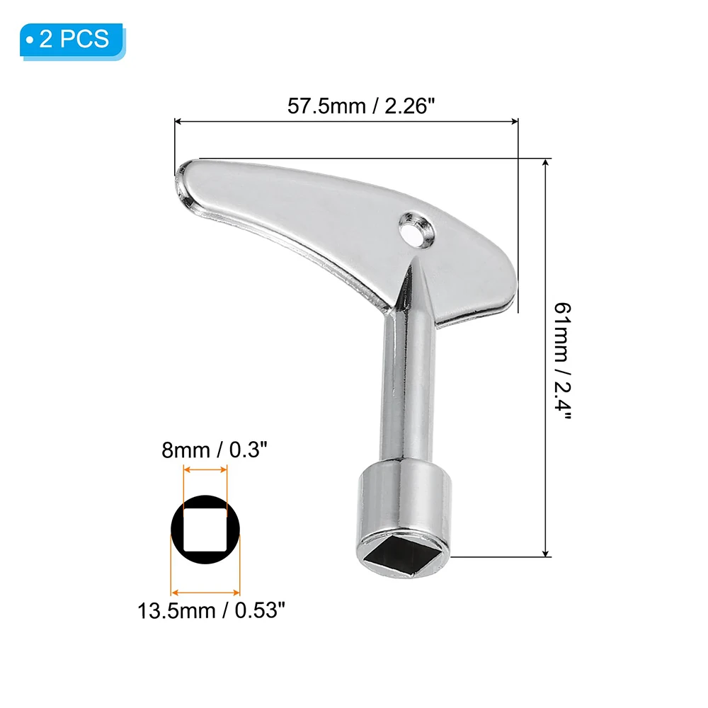 1 قطعة مفتاح الربط المهنية سباك مثلث مفتاح لقطار خزانة كهربائية/مترو الأنفاق/مصعد/صمام عداد المياه