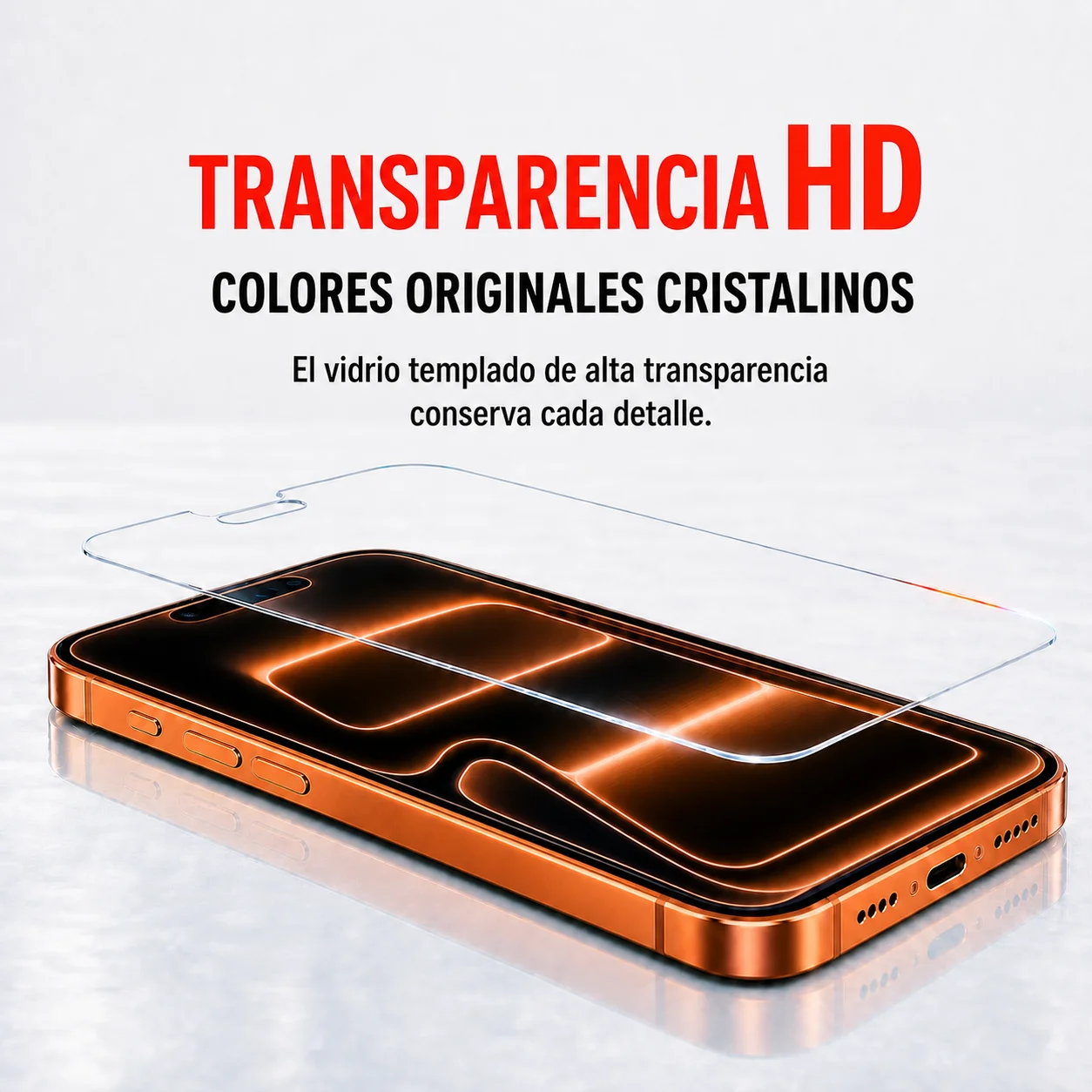 Cristal Templado para iPhone 17 16 15 18 Pro, Protector de Pantalla para iPhone 14 13 Plus Pro Max, Película Protectora 