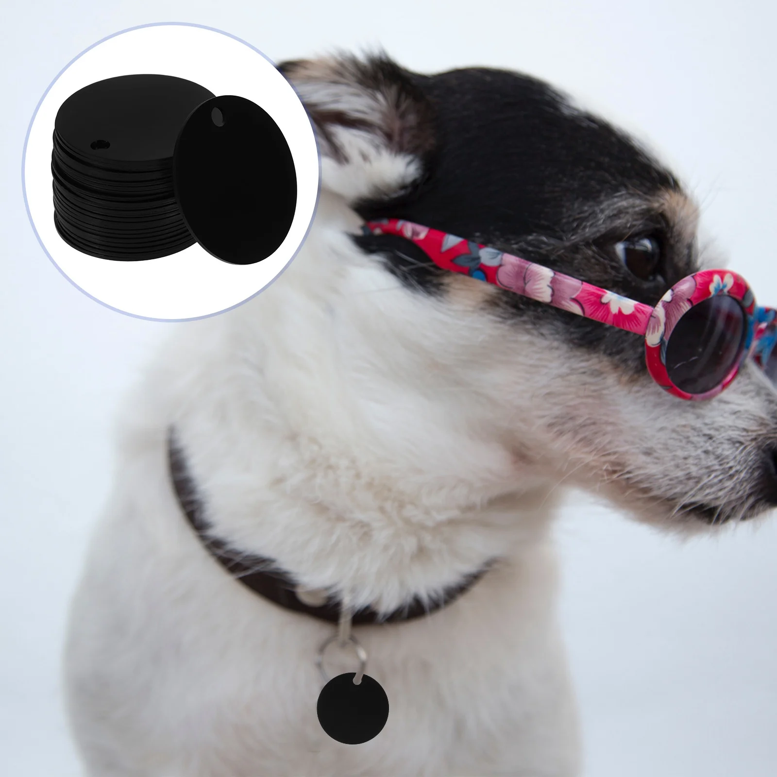 

25Pcs Round Blank Tags for DIY Engraving Aluminum Pet Name Tags Dog Id Pendants Craft Stamping Discs Metal Jewelry Making