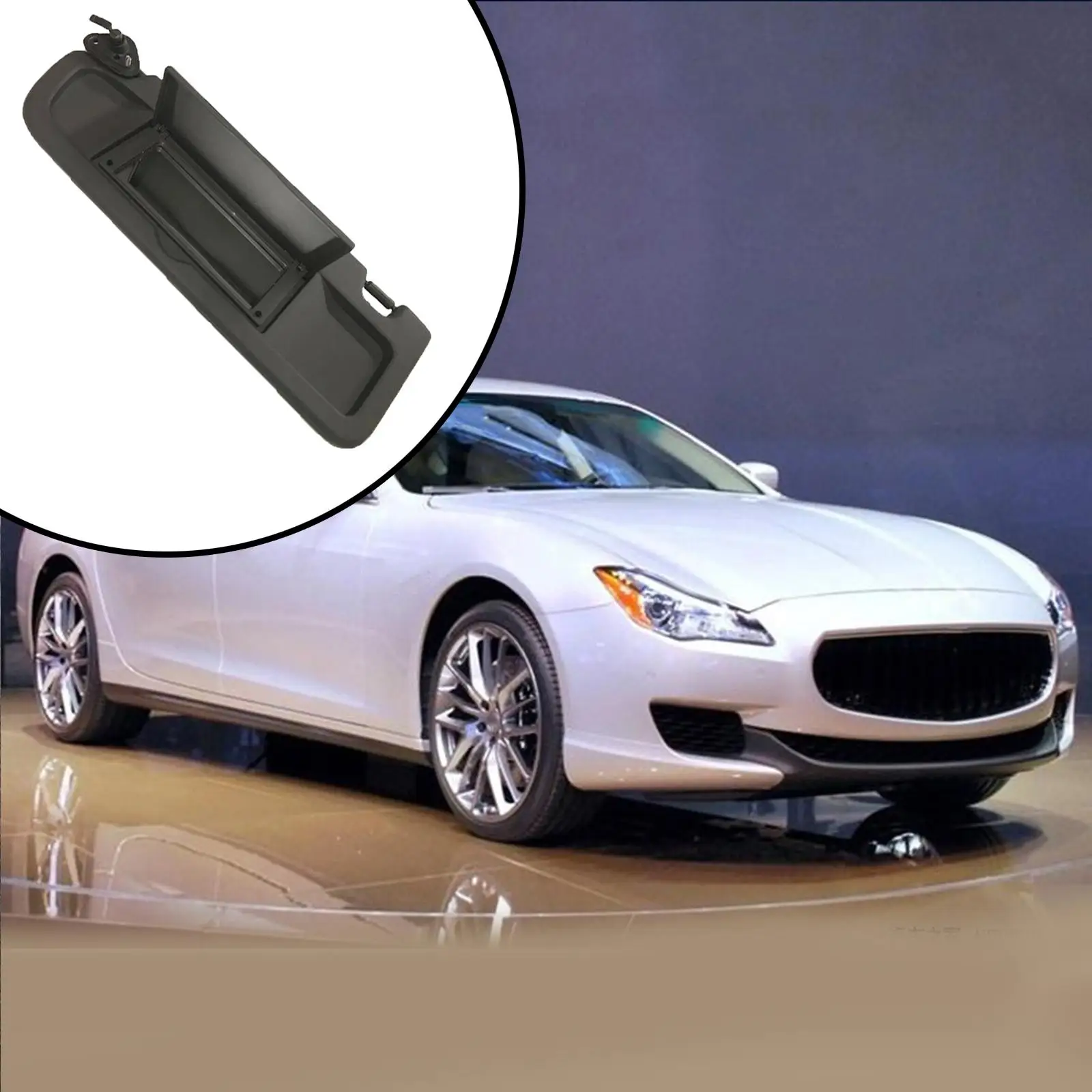 

Visor with Mirror, Left Driver for Civic 2006 2007 2008 2009 20011 Replacement, 8328001ZA ,Dark Gray