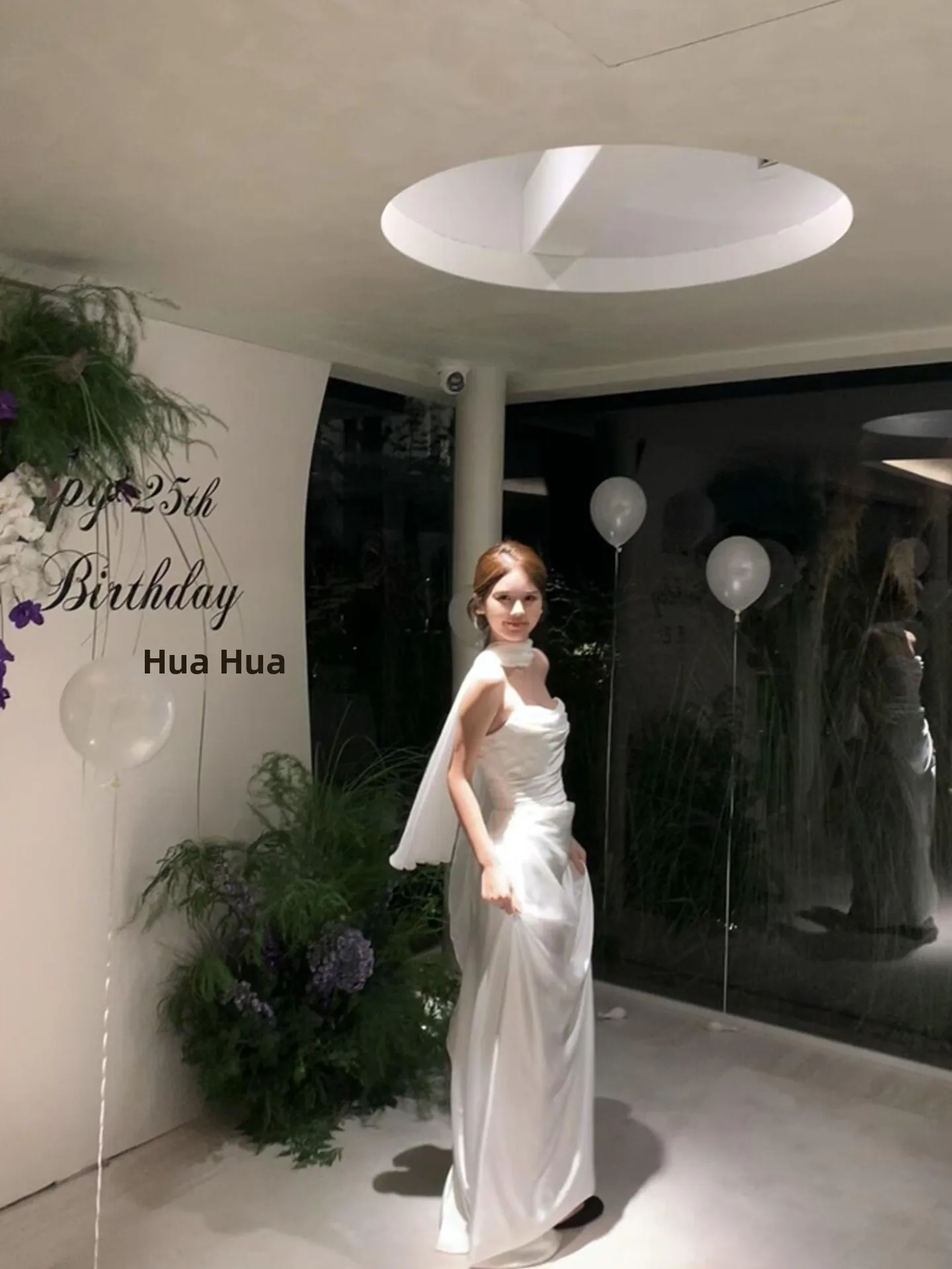 

White Strapl Evening Dr for Women High Waist Floor Length Wedding Engagement Par Ball Gown Ele Luxury Simple Sle