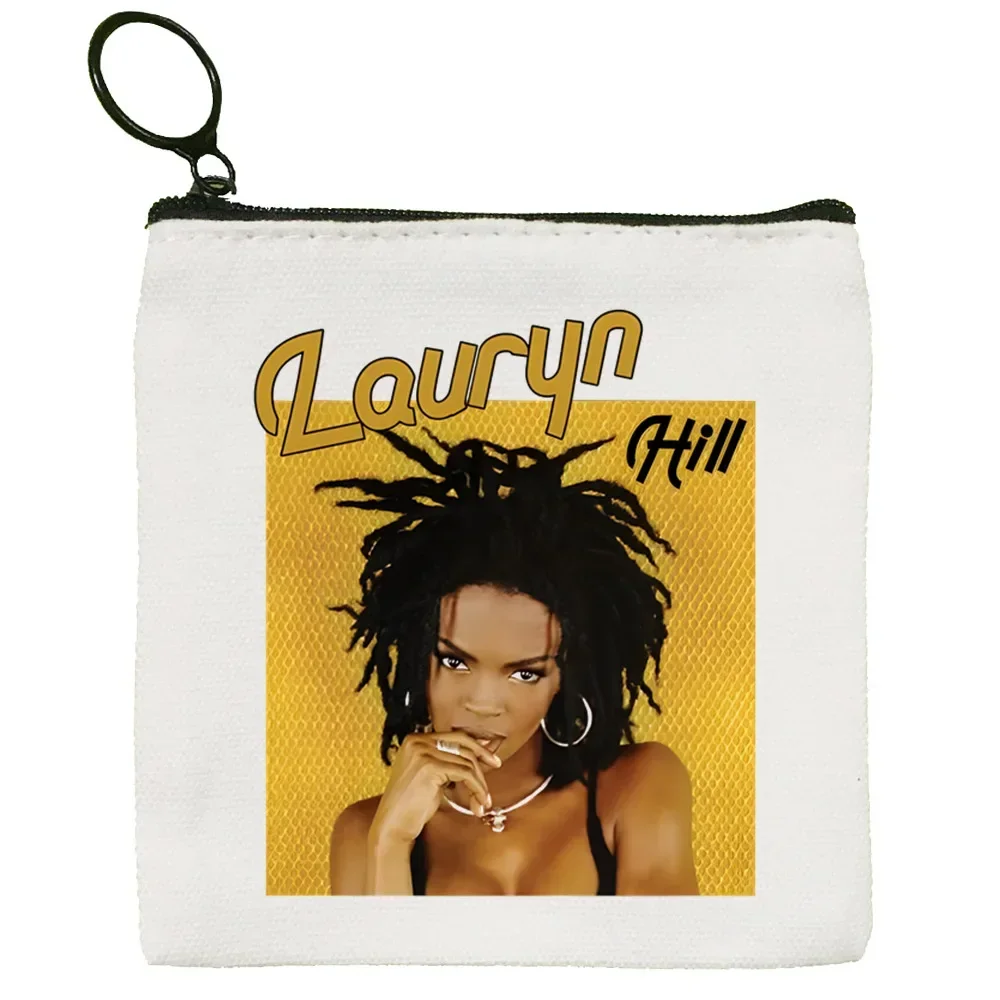 The Fugees Cartoon Coin Purse Female Mini Canvas Art Cute Key Case Coin Purse Student Wallet