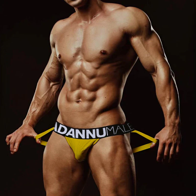 3 шт./комплект, мужские хлопковые трусы-стринги