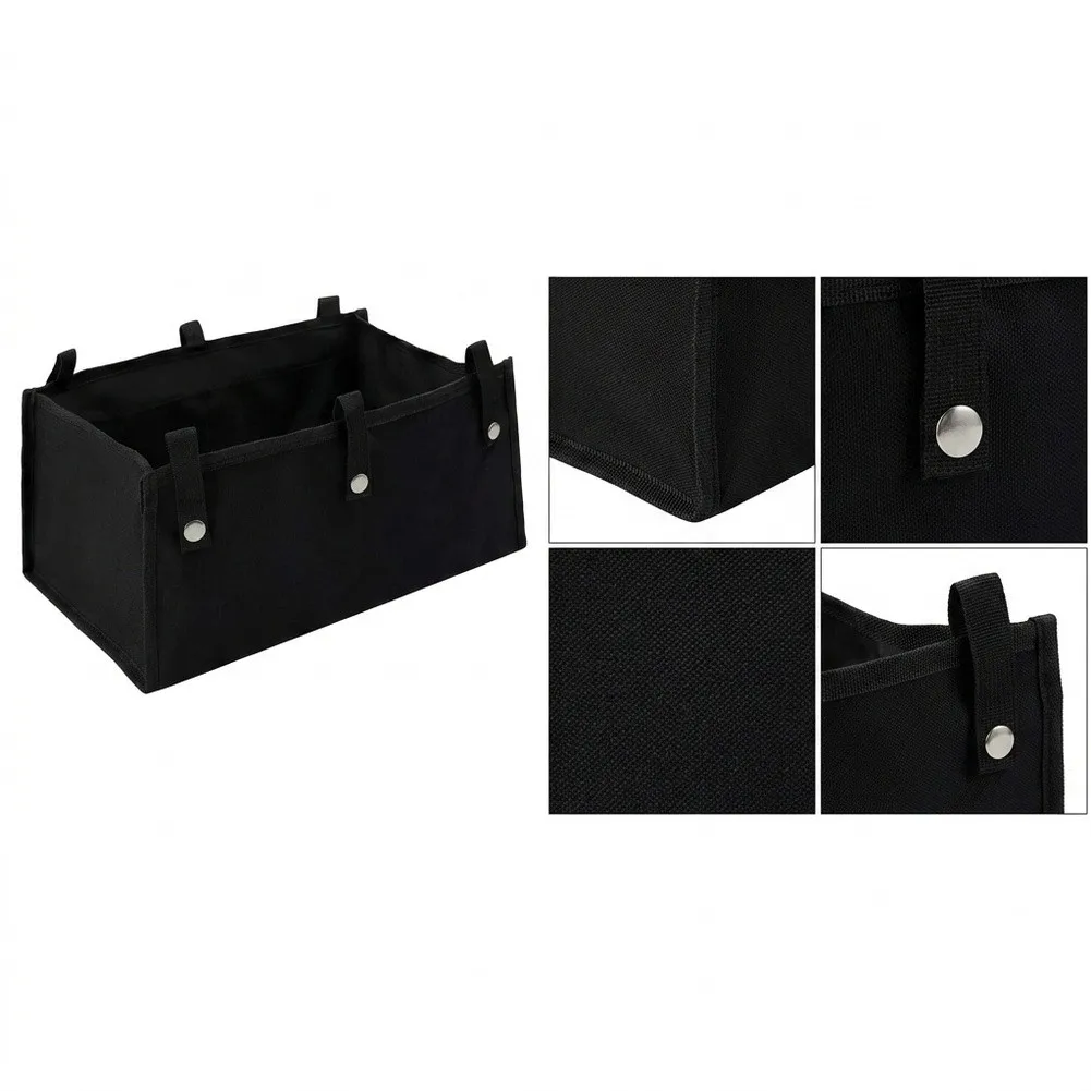 B’lack PU Oxford Under Seat Rollator Bag With 4 Pockets Sturdy Base For Walker Storage Basket Large Capacity Organizer Accessori