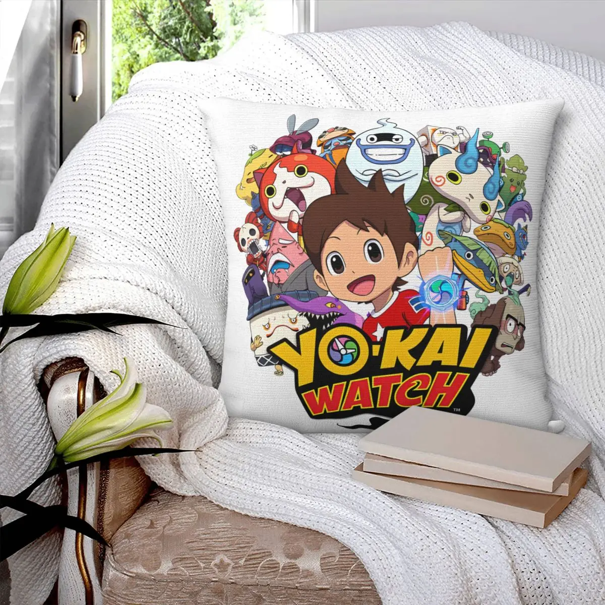 Yo-Kai Yokai Watch 2 Pillowcase Cushion Luxury Living Room Throw Pillow Bed Decorative Pillows Customizable