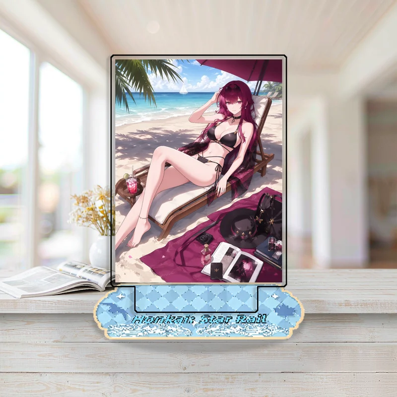 Standing Sign for Genshin Impact Herta Kafka Tingyun Acrylic Desktop Stand Decorating Self Made Collection Toys Fans Gifts 15cm