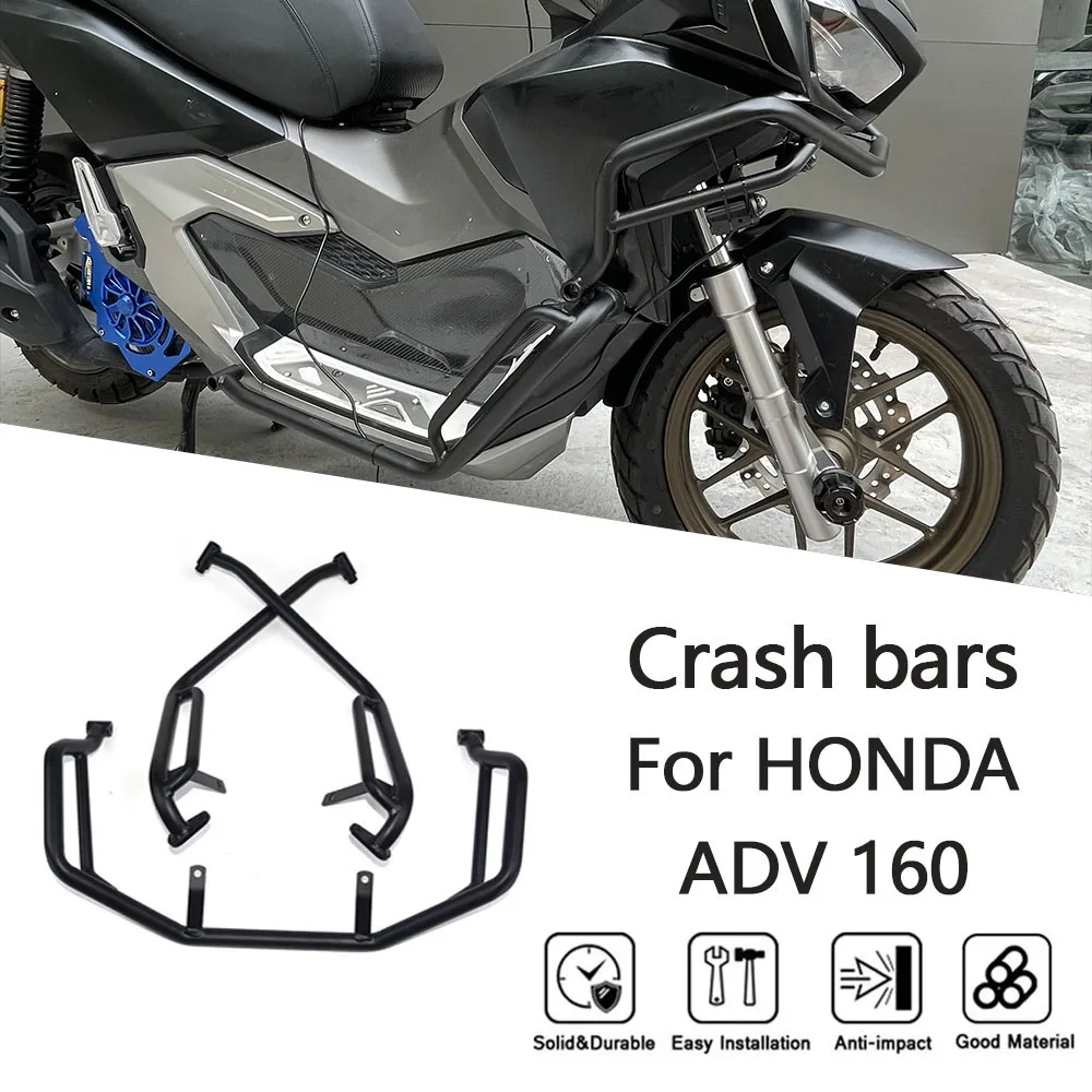 

MTKRACING Crash bars For HONDA ADV 160 2022-2024 Motorcycle adv160 Bumper Body Anti Fall Collision Bars Engine Protection Kit