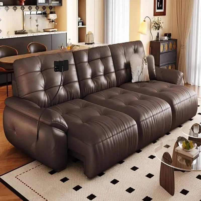중국산 베이지색 전동 리클라이너 소파 디자인 저렴한 고품질 유럽식 거실 소파 고급 모던 거실용 가구