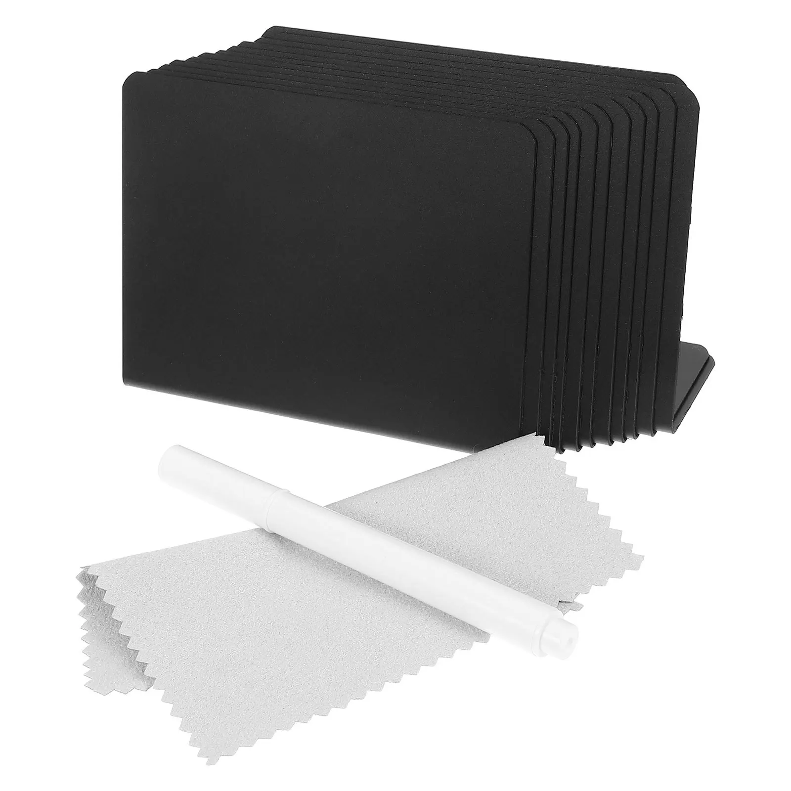 

1 Set L Shaped Small Chalkboard Sign For Food Tags Buffet Catering Supplies Tabletop Display Stand Erasable Label Holder