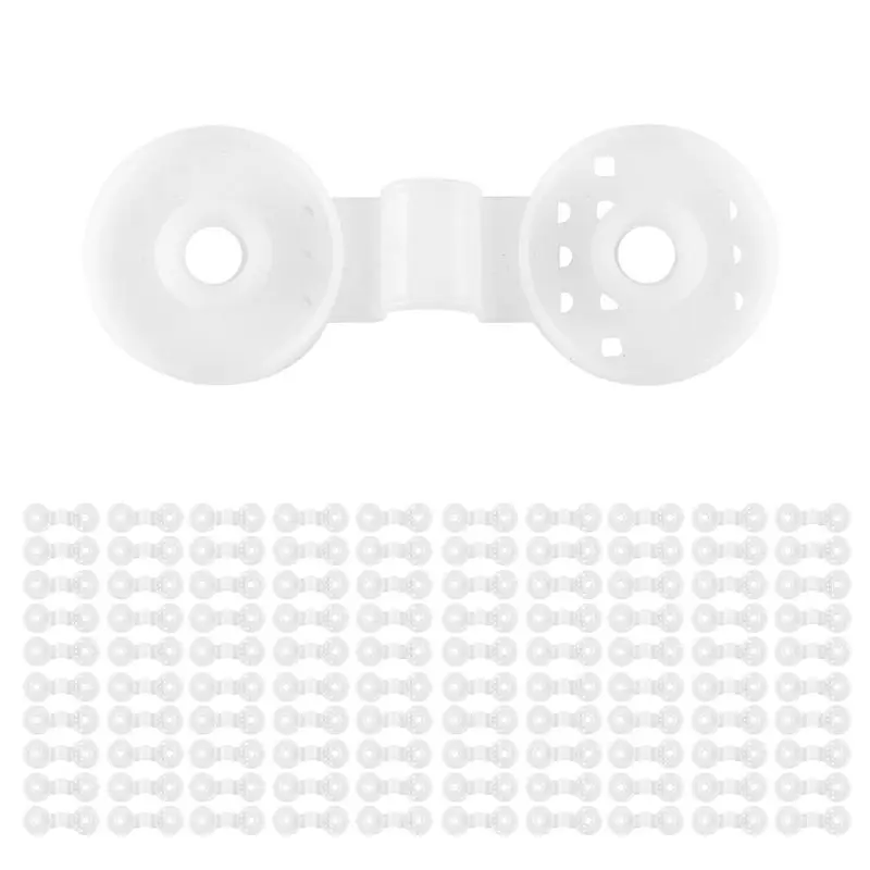 

A67P-100PCS зажимы для тента, сетчатые крючки, крепежные зажимы для тента, пластиковые зажимы для тента, фиксирующий зажим, установка втулки