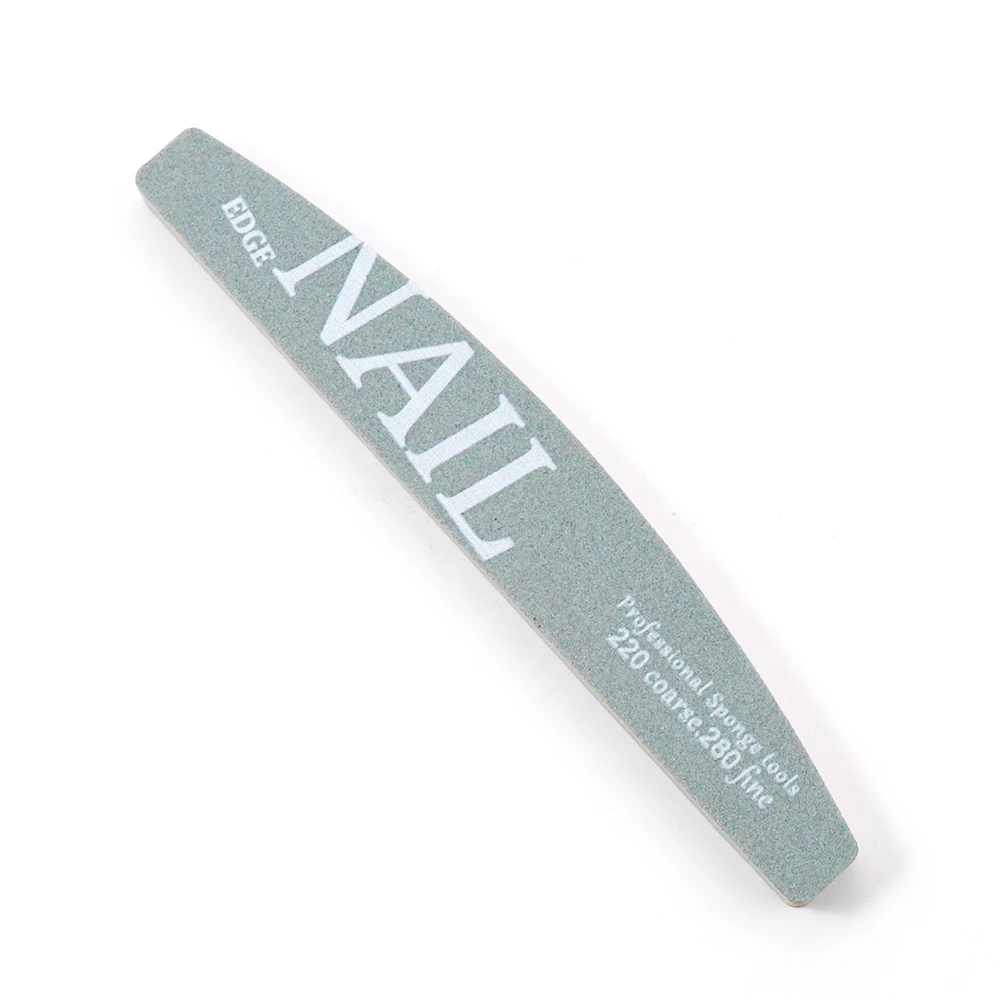 5/10 Sponge Nail Art File 220 280 Grit Green&Grey Halfmoon Buffer Nail Supplies For Professional Manicure Accessories And Tools