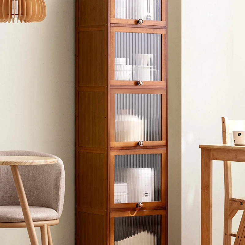 

Crack dining side locker kitchen rack tea living room wall wine cabinet