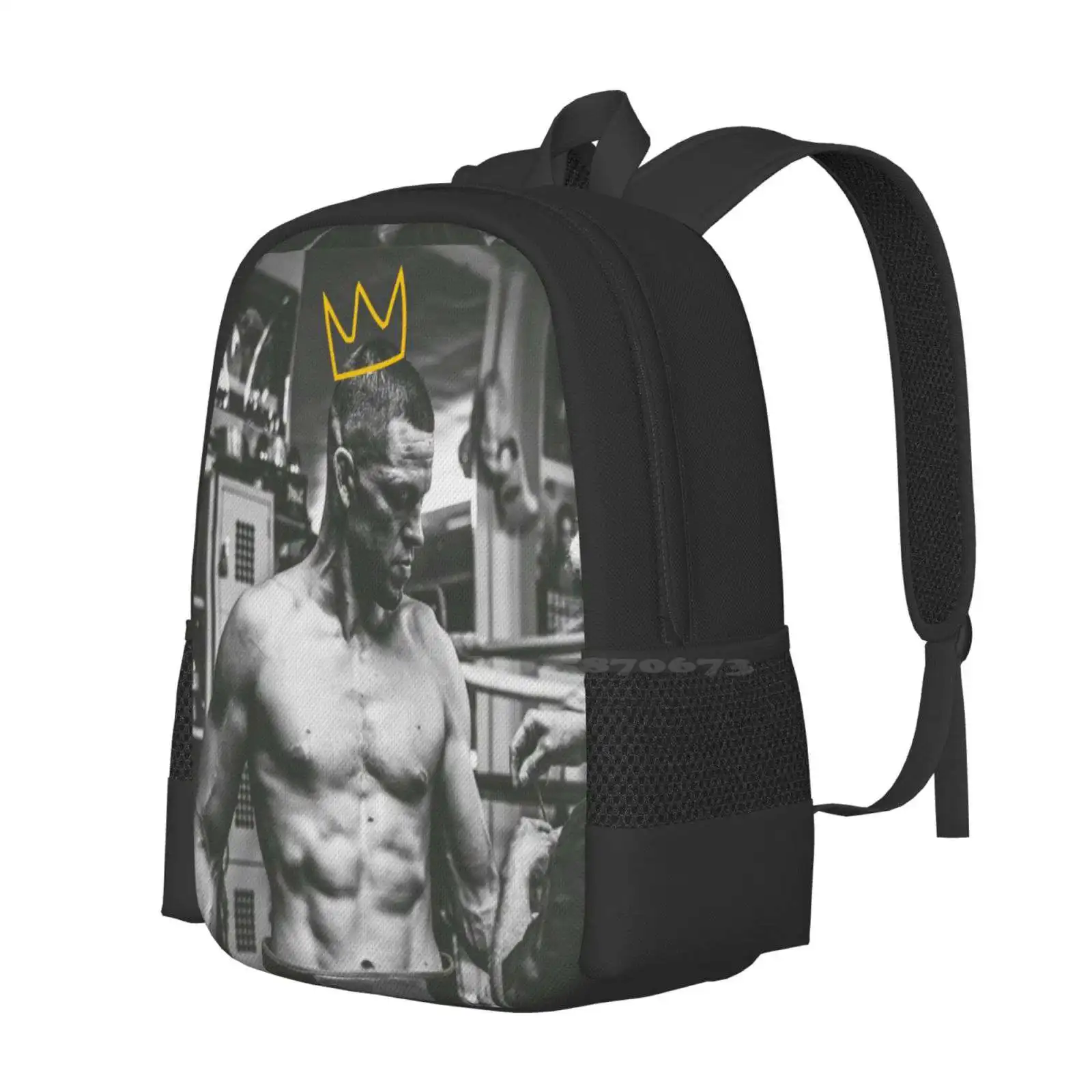 Nate Ii Large Capacity School Backpack Laptop Bags Boxing Fighter Nate Diaz Nathan Diaz Diaz Bros Nick Diaz Stockton Slap