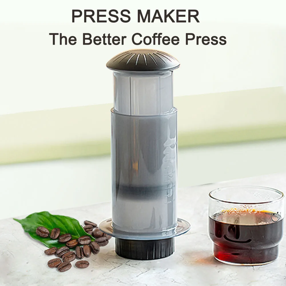 Espresso Coffee Machine Portable Cafe French Coffee Pot 300ml with Filter Paper Kit Suitable for AeroPress Machine DIY Coffee