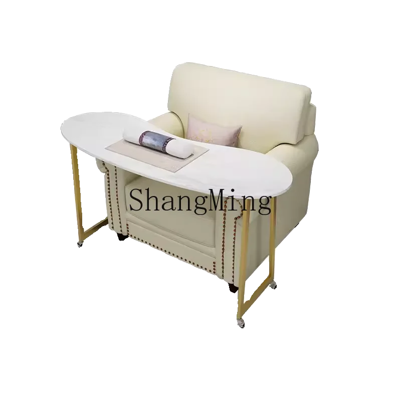 

TF removable manicure table single layer manicure sofa table with wheels modern simple cross sofa table