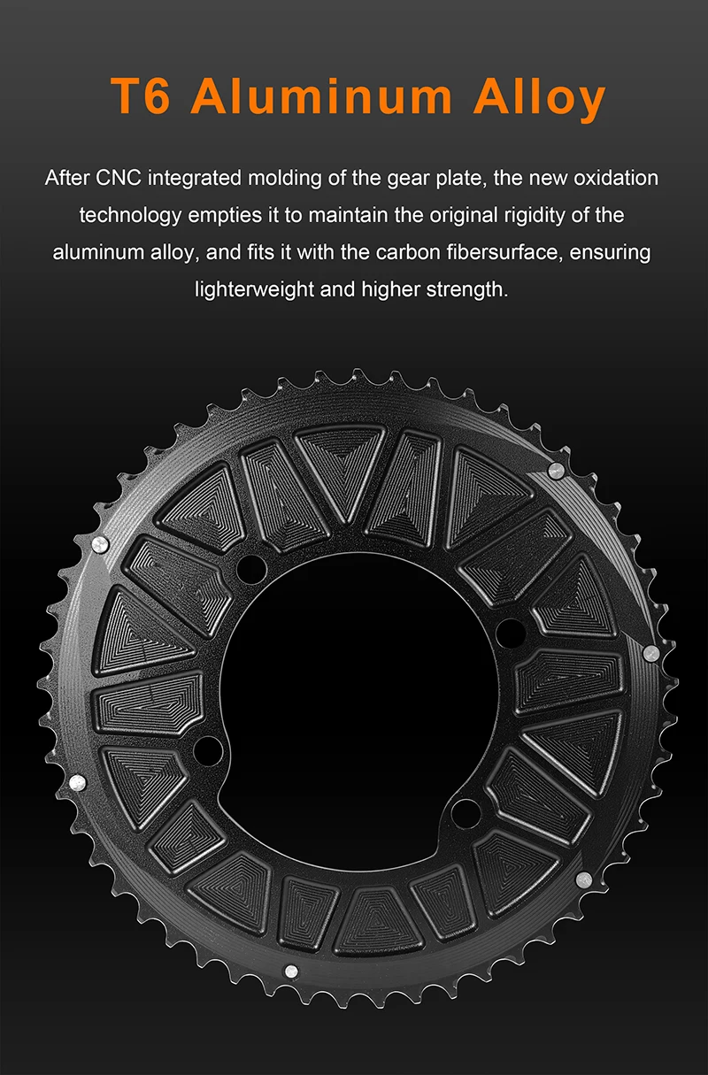 BUCKLOS 110BCD Kettenblatt für Ultegra 105 Rennrad-Kettenrad für R7000 R8000 R9100 110 BCD 50-34T 52-36T 53-39T für SHIMANO – Detail 3
