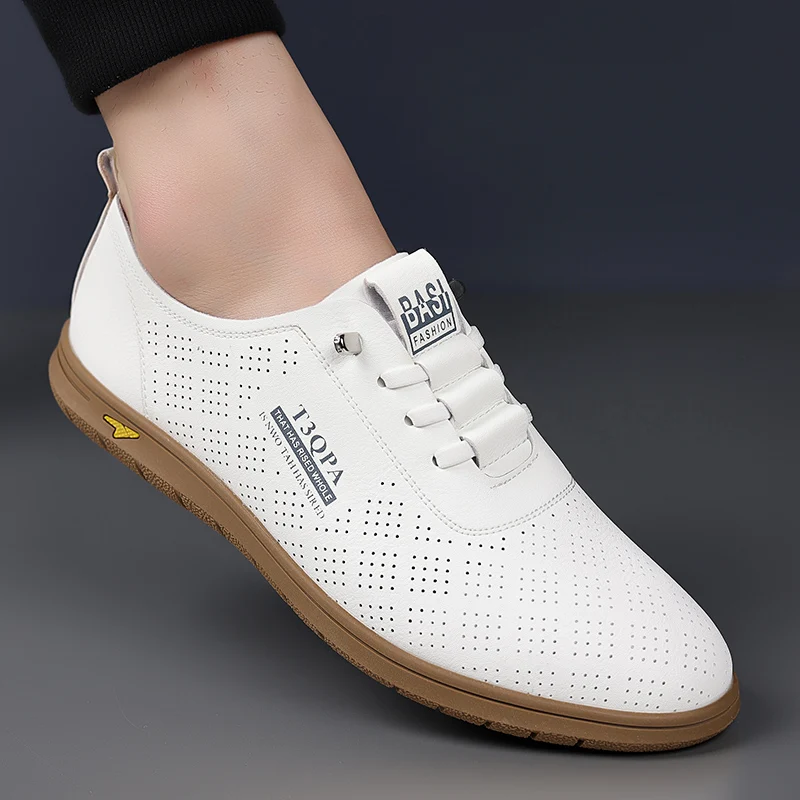 

Туфли мужские дышащие с вырезами, удобные Формальные туфли, для офиса, свадьбы, прогулок, летняя Уличная обувь