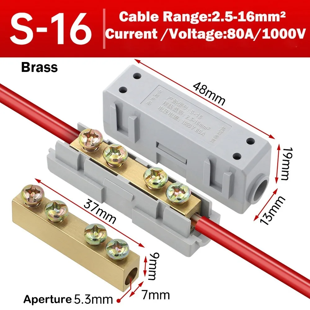 New Spliceable High Power Splitter Brass Reusable Wire Connector Fast Connector Electrical