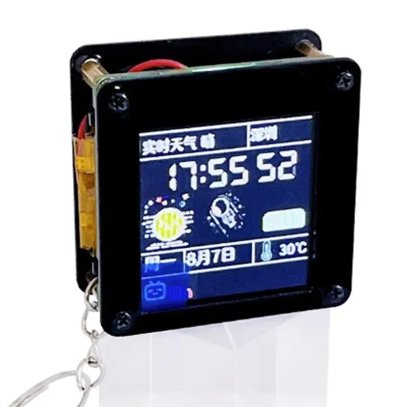 

B30C-ESP32 C3 Portable Ornaments 1.44 Inch LCD Display Carry-On Mini TV Lvgl Spaceman St7735 SPI Screen