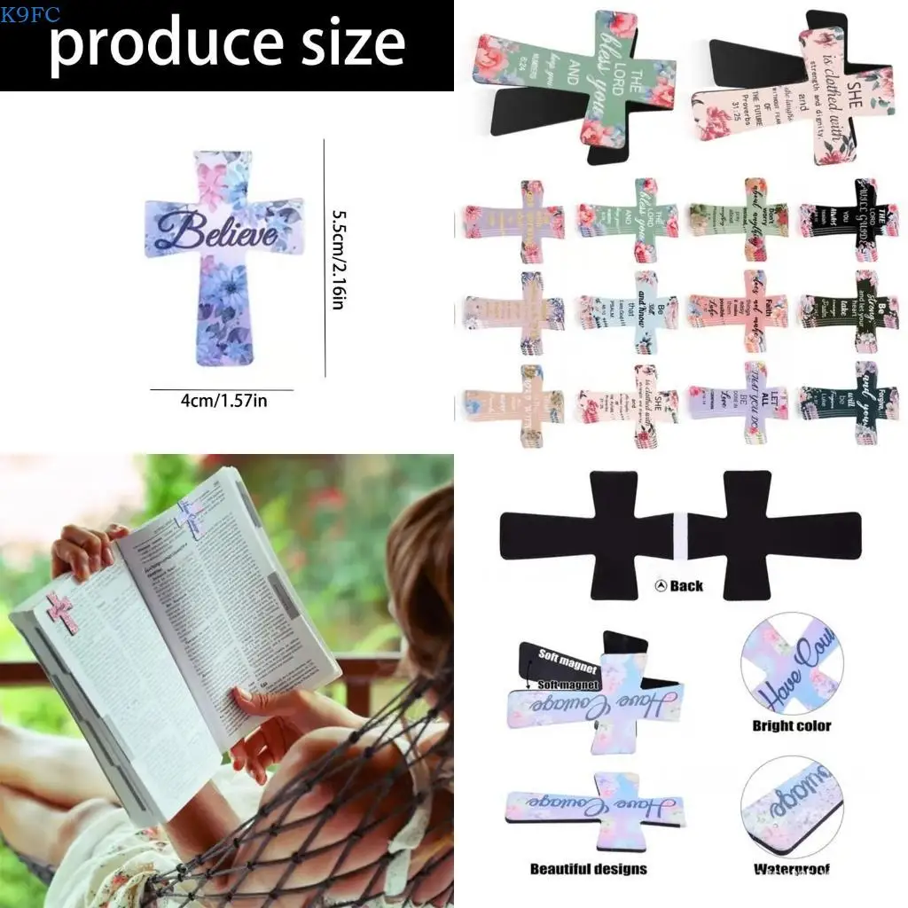 

K9FC （1 Pack Page Holders Gifts for Bible Study, Readers, Teachers, Students Magnet with Inspiration Sayings for