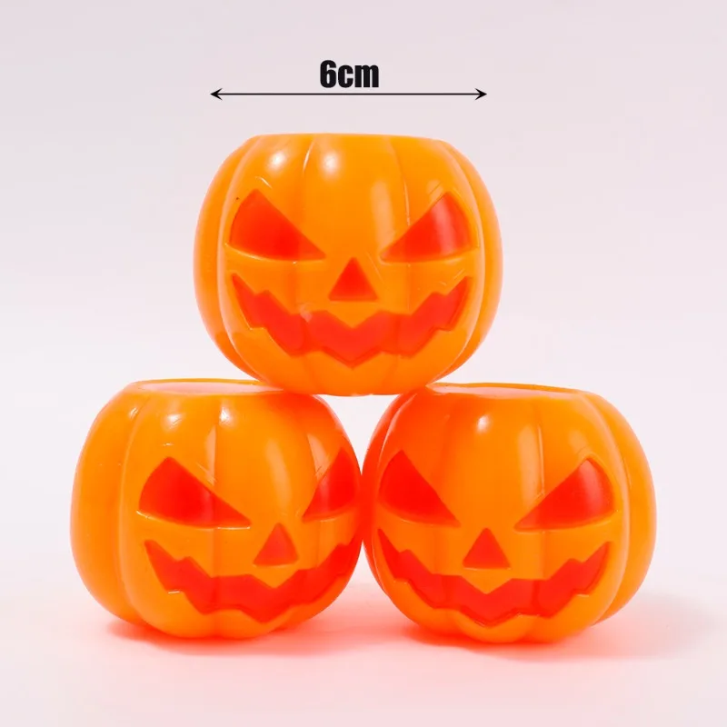 Halloween Funny Pumpkin Ghost Decompression Toy Funny Pumpkin Head Pinch Squishy Vent Ball Toy Night Market Hot Selling Kid Gift