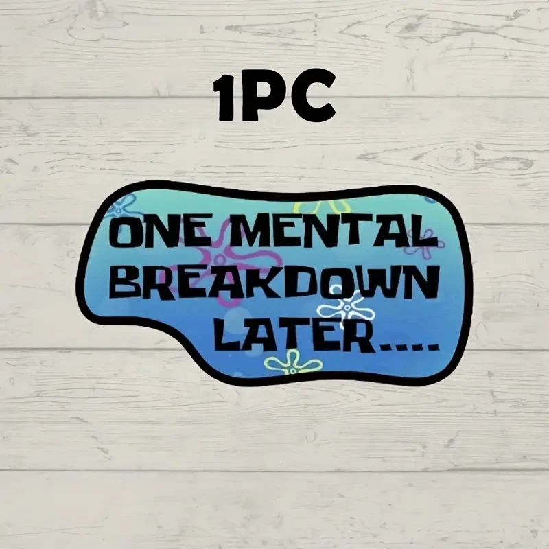 Divertida pegatina de coche, calcomanía de vinilo impermeable con diseño de nota, decoración de broma de entretenimiento para parachoques de ventana, 1 ud.