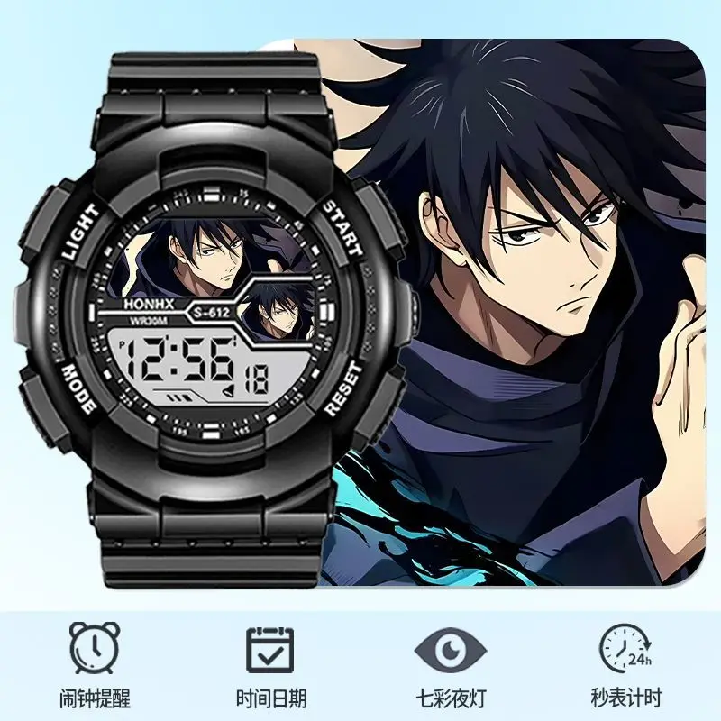 new Fushiguro Megumi cool personality fashion anime peripheral student party waterproof electronic sports watch birthday present