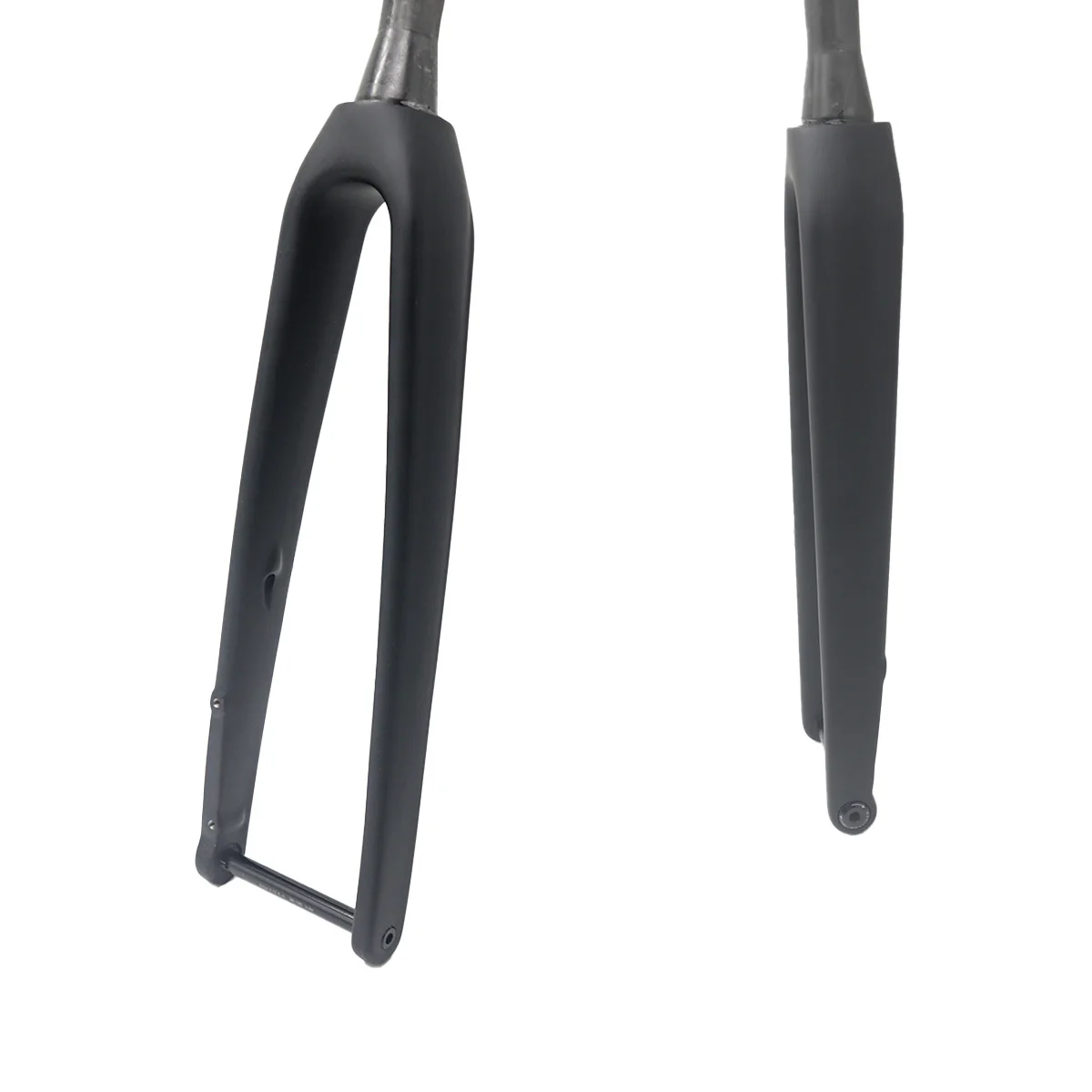 Vollcarbon Tapered Steuerrohr Rennradgabel 700x32C 28,6mm Schwarz Matt Finish Steckachsen-Vordergabel mit Scheibenbremssystem – Detail 4