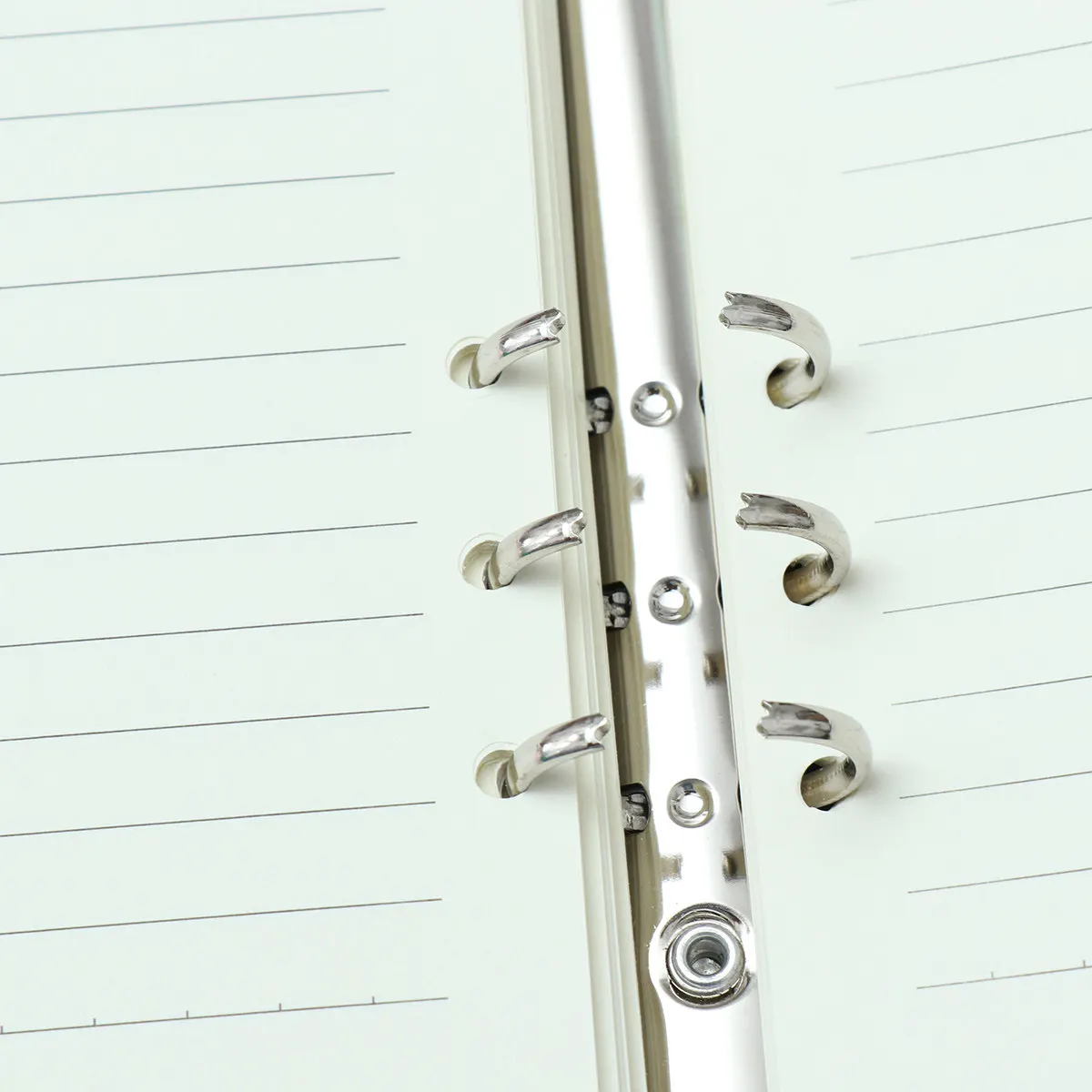 

A5 PU Zipper Notebook Business Notepad Calculator Card Holder Large File Pocket 6 Ring Binder Pen Loop Travel Meeting