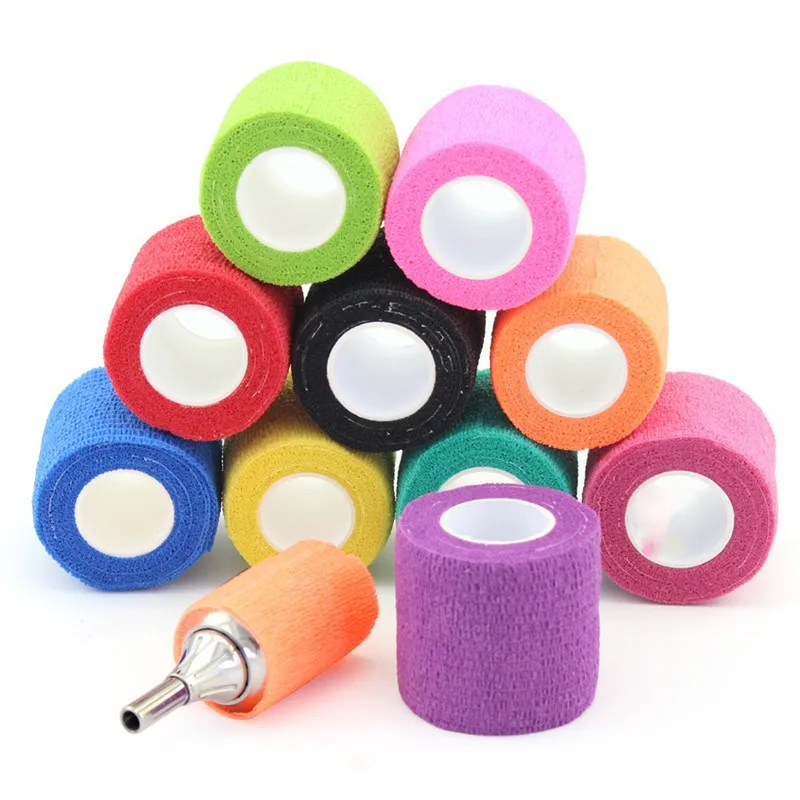 Self-Adhesive Elastic Adhesive Bandage Reusable Clips Wrap Tape Medical 2.5/5/7.5/10cm Sport Finger Bandage For Hand