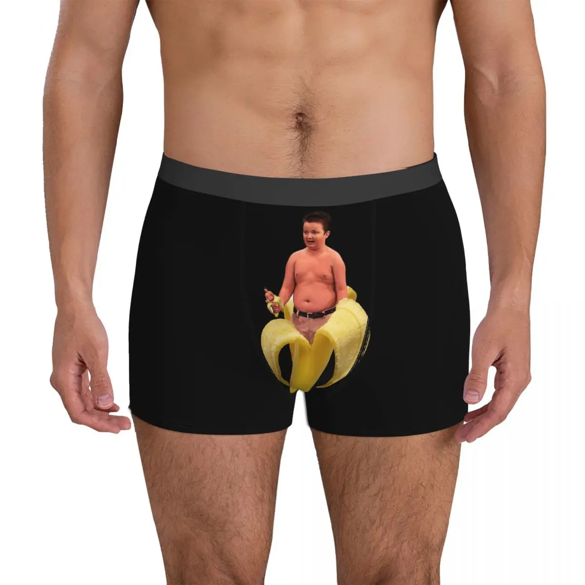 

Transcendent Gibby Banana Underpants Breathbale Panties Male Underwear Print Shorts Boxer Briefs