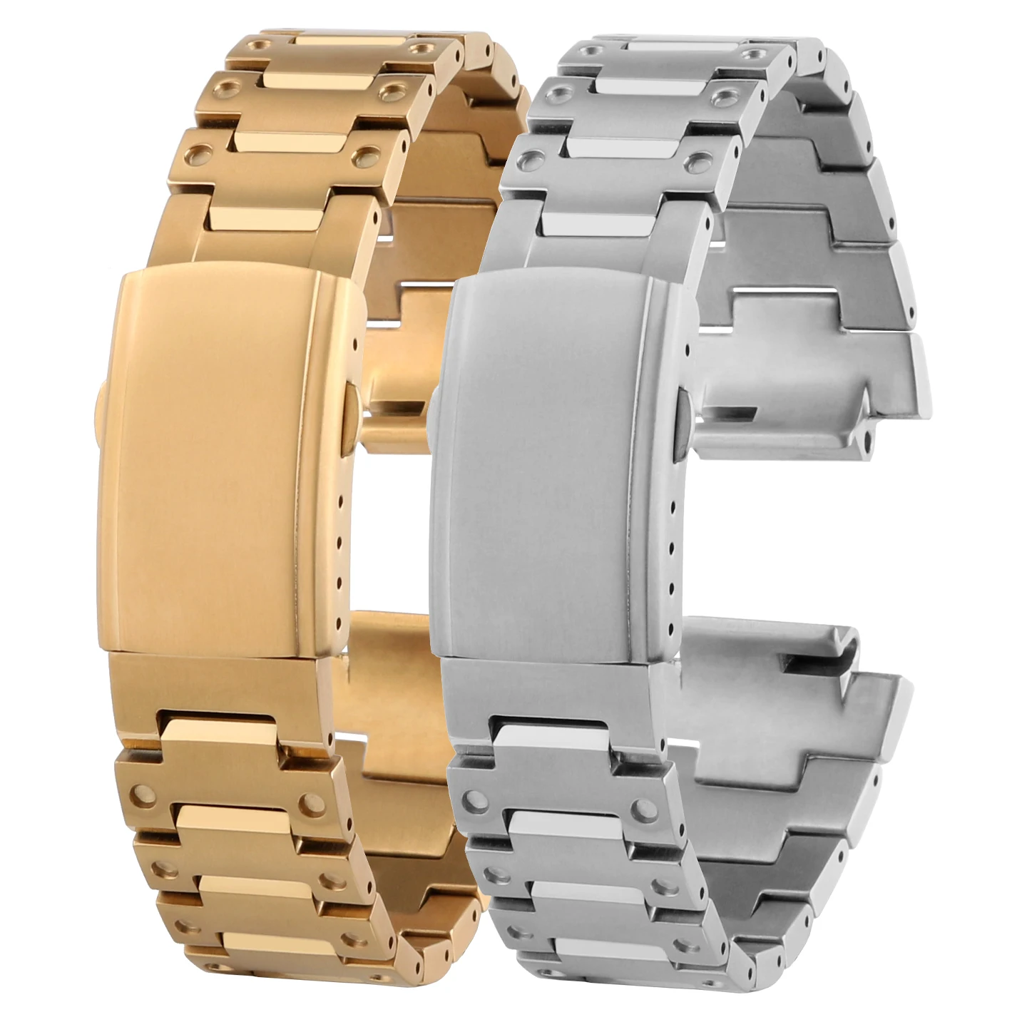 Compatible with Casio G-Shock Square Series DW-5600/GWM-5610/GW-B5600 High-Quality Titanium Alloy Watch Band + Dedicated Case