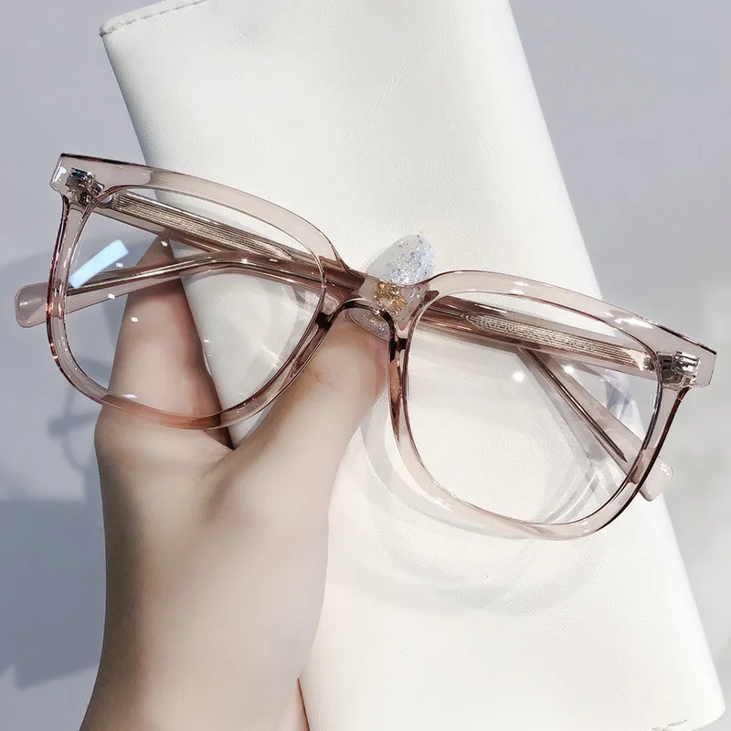 

53mm New Ultra-light retro Large Frame TR90 Anti-blue Light Myopia Glasses Women fashion Reading Eyeglasses Custom Prescription