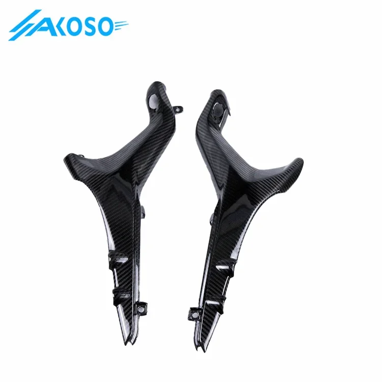 AKOSO Twill Weave 100% 3K Full Carbon Fiber Motorcycle Seat side panel fairing For DUCATI Streetfighter V4 V4S 2019-2023